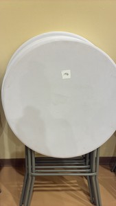 4 small round tables (gym)