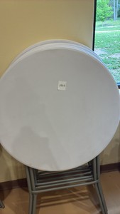 4 small round tables (gym)