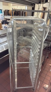 rolling bakers rack with cover (KITCHEN)