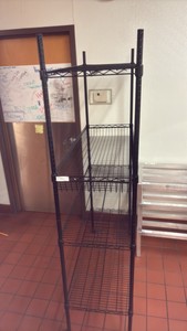 wire racking with one basket shelf (KITCHEN)