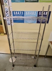 five tier rack on wheels (r137)
