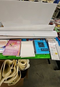 assortment of art materials (r137)