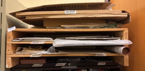 watercolor paper, newsprint paper, drawing paper, charcoal paper, scratch paper, black paper mix, construction paper (r137.5)