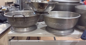 three strainers (gym)