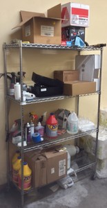 Wire Shelf on wheels (r209)