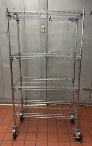 bakers rack on wheels (KITCHEN)