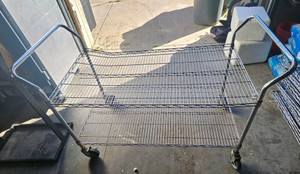 wire cart on wheels  (r140)