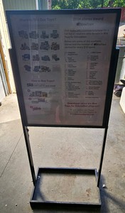 double-sided sign