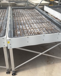 Greenhouse rolling grow benches