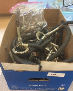 bunson burners & joining clamps.(r134)