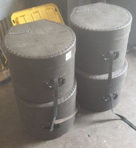 Lot of 4 Ludwig Marching Bass Drums  (r140)