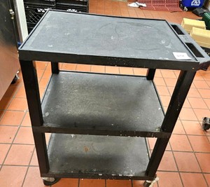 utility cart plastic on wheels (KITCHEN)