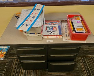filing cabinet with desktop