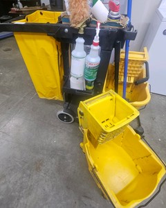 Janitorial supplies with cart CR134