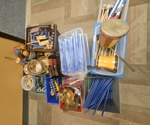 assortment of classroom music instruments    (Cr r220)