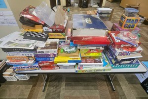 assortment of board games CR220