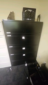 large filing cabinet with pull CSR out drawers