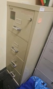 filing cabinet with key CD 1F
