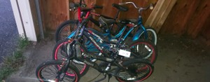 assortment of bicycles