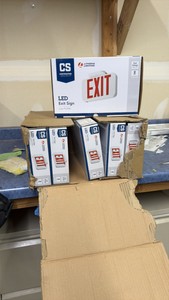 LED exit sign  Six in lot CR134
