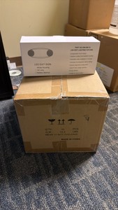 New Box of 10 LED Exit signs (R117)