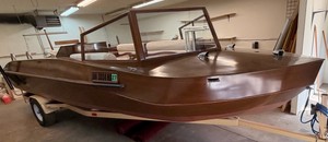 ITEM HALTED - TITLE ISSUES - 2020 Homemade Open Motor boat 21’6” – MerCruiser Inboard/Outdrive – Trailer (1989) Included