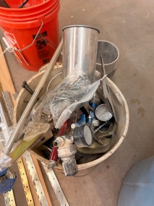 Various Scrap Metal Other Parts and 316 thick 8 Steel