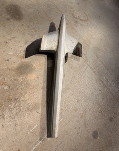 Hood ornament  hood trim piece - center spear style