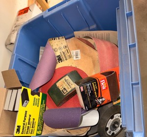 Tools & Sanding equipment.