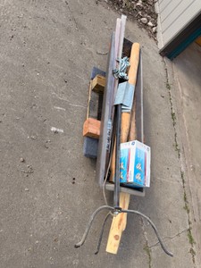 Furniture Dolly, Light bulbs, Door Handles, Lamp and misc.