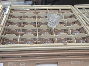 Lot of (25) Commercial Punch Glasses with Tray