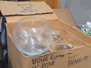 Lot of (6) 8 Rose Bowls