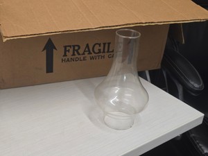 Lot of (8) Glass Chimney Globes for Oil Lamps
