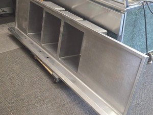 Commercial 3 Bay Wall Mount Sink with 3-Legs
