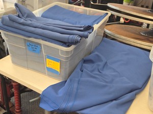 Lot of (6) Commercial Tablecloth 120 x 60 (royal blue) (rectangle)
