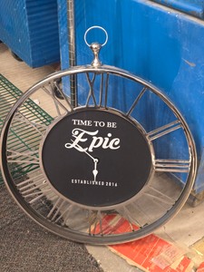 Time To Be Epic Hanging Clock 24