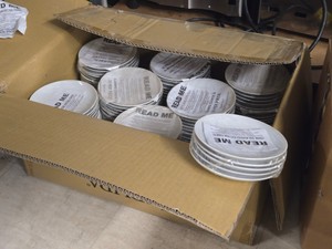 Lot of (25) Lelfmann Welden Commercial Bread Plates 5 12