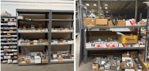 (4) Industrial Shelf units only