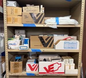 3 Shelves of electrical items
