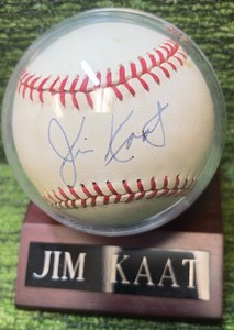 Jim Kaat Sweet Spot Autographed Official MLB Rawlings Ball- Minnesota Twins Legend