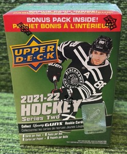 202122 Upper Deck Series 2 Hockey Factory Sealed Blaster Box-YOUNG GUN RC