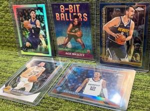 NBA Mixed Lot of 5 Cards in Total- STARS, INSERTS, & NUMBERED 