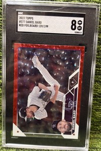 2023 Yopps Daniel Bard Red Foilboard 138199 Colorado Rockies