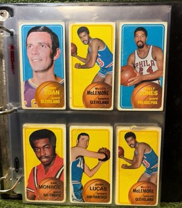 1970-1971 Topps Basketball Lot of VINTAGE BASKETBALL 12 PAGES !