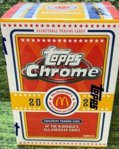 2022 Topps Chrome McDonalds All American Basketball Blaster Box Factory Sealed
