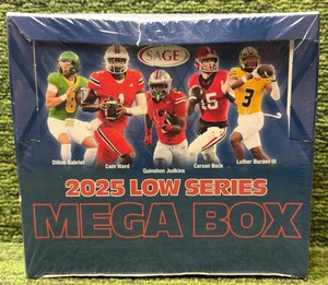 2025 Sage Low Series Football Mega Box- 5 Autographs New Sealed Box