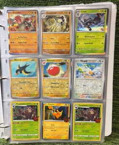 Pokemon Binder  20 Pages x 9 Cards per page ( Over 150 Cards)