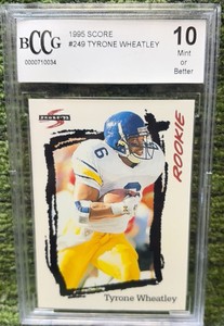 1995 Score Tyrone Wheatley Rookie Card RB GIANTS