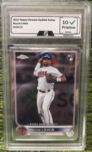 2022 Topps Chrome Update Series #USC79 Royce Lewis GRADED 10 GEM Mint Rookie RC