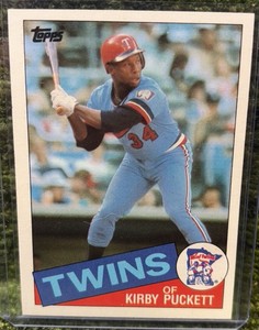 KIRBY PUCKETT #536 -  1985 TOPPS  - ROOKIE RC Minnesota Twins